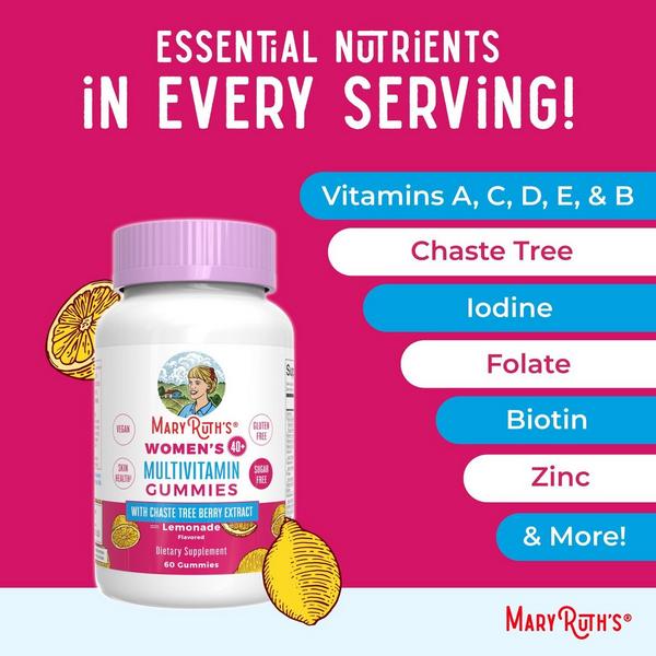 MaryRuth's Womens 40+ Multivitamin Gummies Lemonade #3