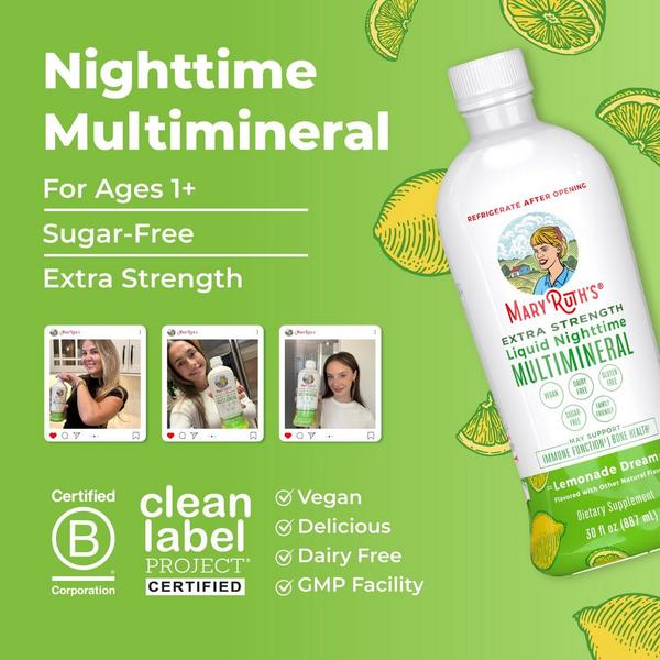MaryRuth's Liquid Nighttime Multimineral Extra Strength Lemonade #3