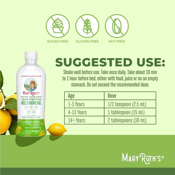 MaryRuth's Liquid Nighttime Multimineral Extra Strength Lemonade #5