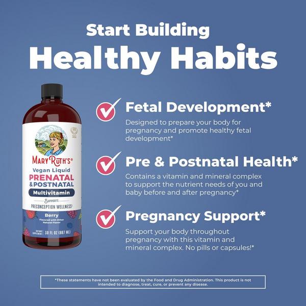 MaryRuth's Prenatal & Postnatal Liquid Multivitamin Liquid Berry #4