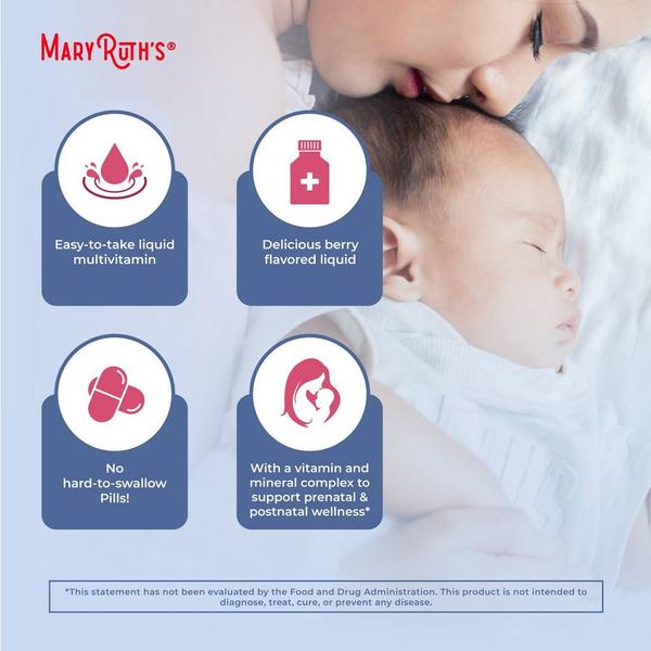 MaryRuth's Prenatal & Postnatal Liquid Multivitamin Liquid Berry #5