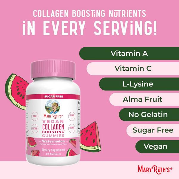 MaryRuth's Vegan Collagen Boosting Gummies Watermelon #3