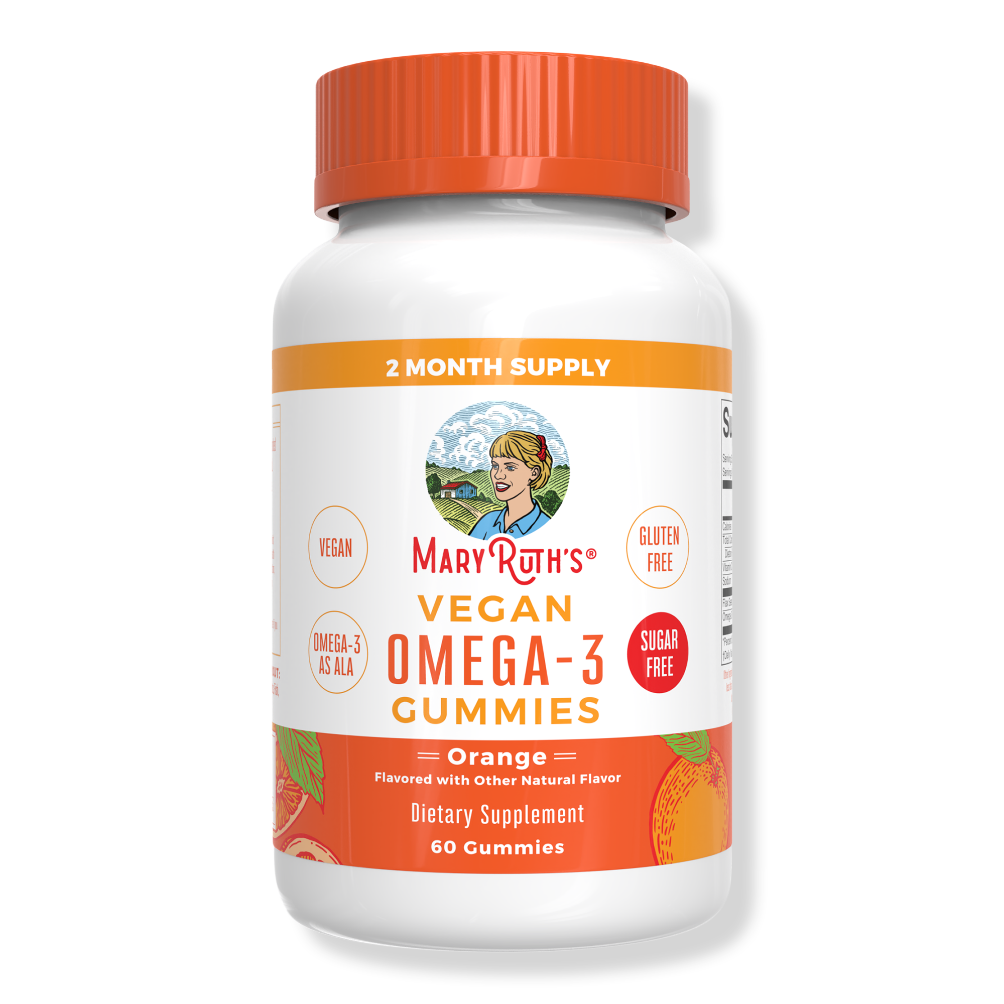 MaryRuth's Vegan Omega 3 Gummies Orange #1