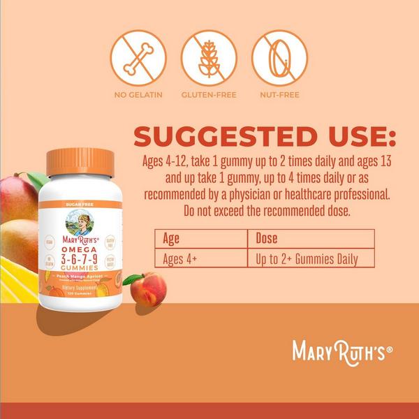 MaryRuth's Vegan Omega 3 Gummies Orange #3