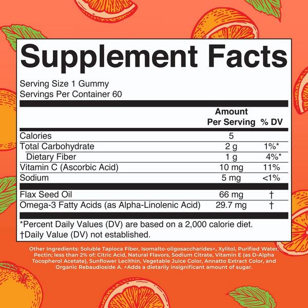 MaryRuth's Vegan Omega 3 Gummies Orange #7