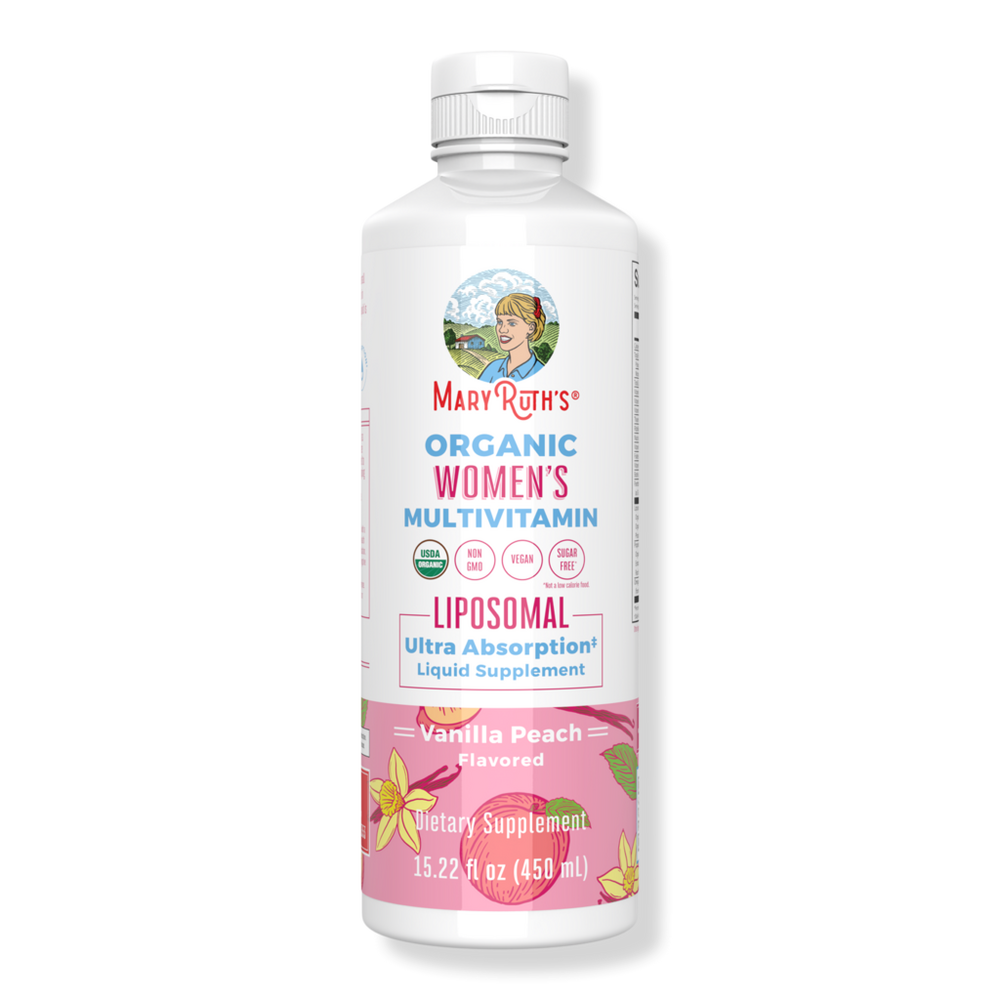 MaryRuth's Organic Women's Multivitamin Liposomal Vanilla Peach