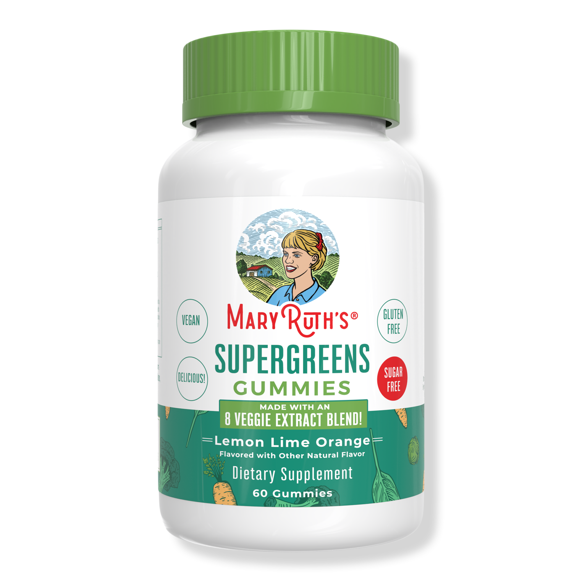 MaryRuth's Super Greens Gummies Lemon Lime Orange #1