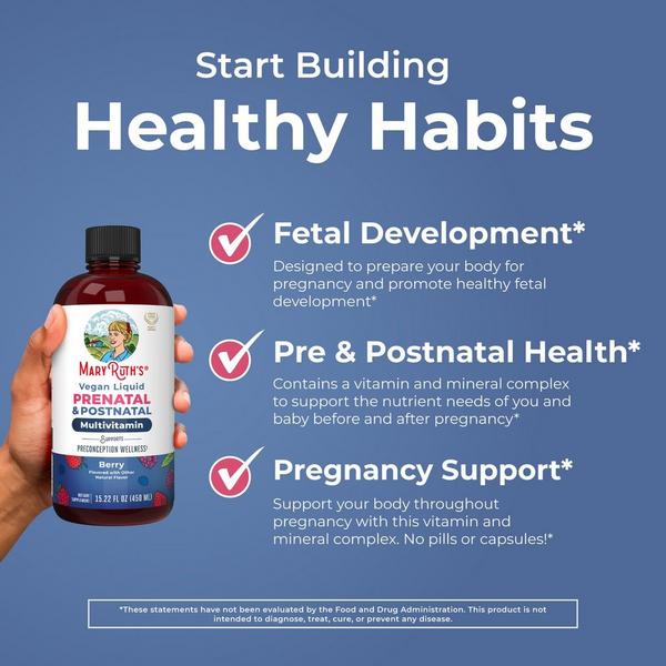 MaryRuth's Prenatal & Postnatal Liquid Multivitamin Liquid Berry #4