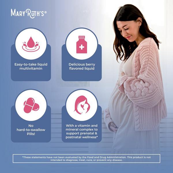 MaryRuth's Prenatal & Postnatal Liquid Multivitamin Liquid Berry #5