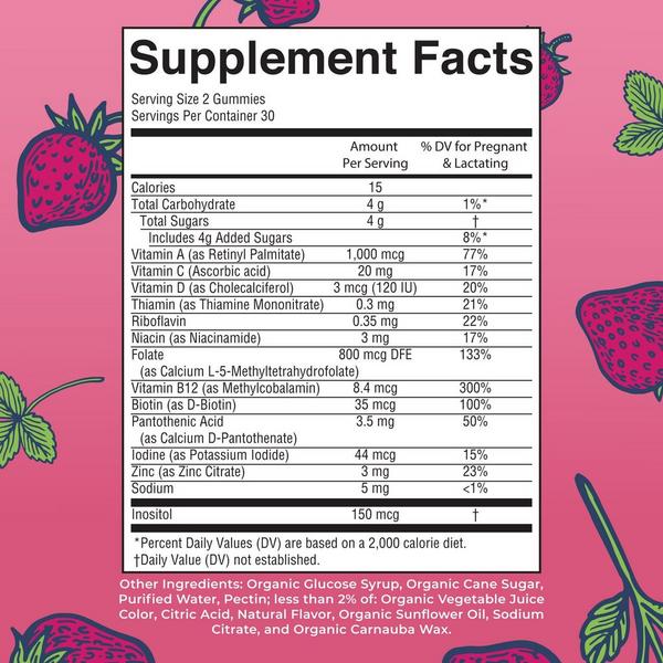 MaryRuth's Organic Prenatal & Postnatal Gummies Strawberry #7
