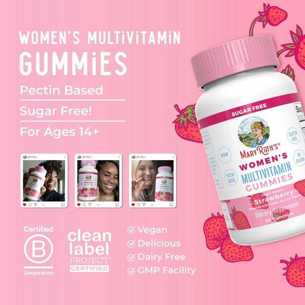 MaryRuth's Women's Multivitamin Gummies Strawberry #2