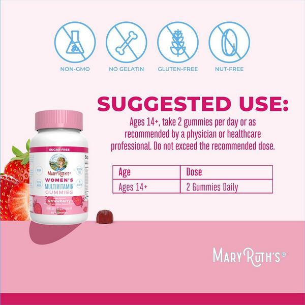 MaryRuth's Women's Multivitamin Gummies Strawberry #6