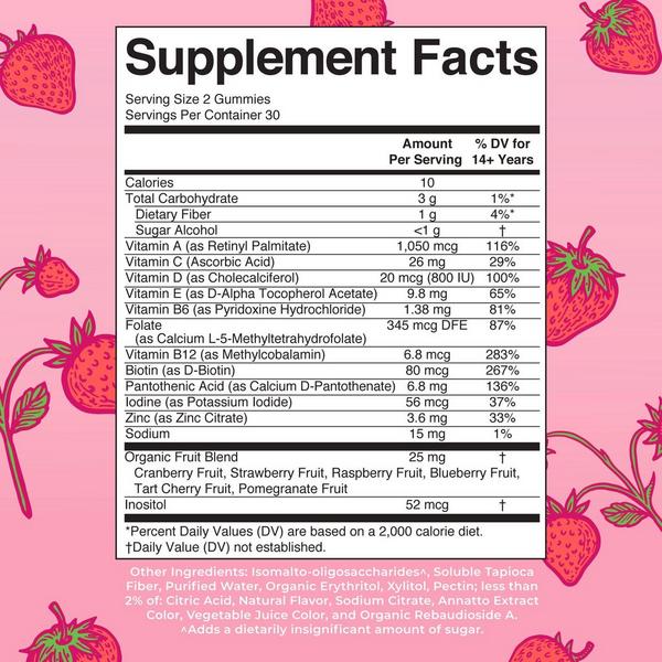 MaryRuth's Women's Multivitamin Gummies Strawberry #7