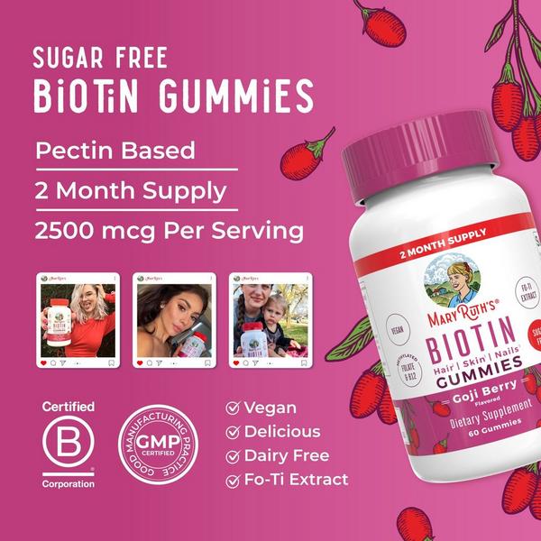 MaryRuth's Biotin Gummies Goji Berry #2
