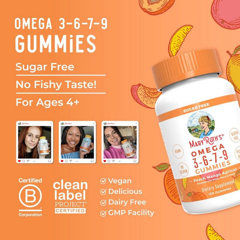 MaryRuth's - Omega 3-6-7-9 Gummies Peach Mango Apricot | Ulta Beauty