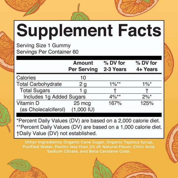 MaryRuth's Vitamin D3 Gummies Orange #7