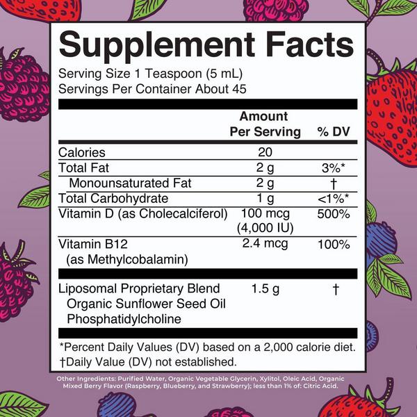 MaryRuth's Megadose Vitamin D3 Liposomal Mixed Berry #7