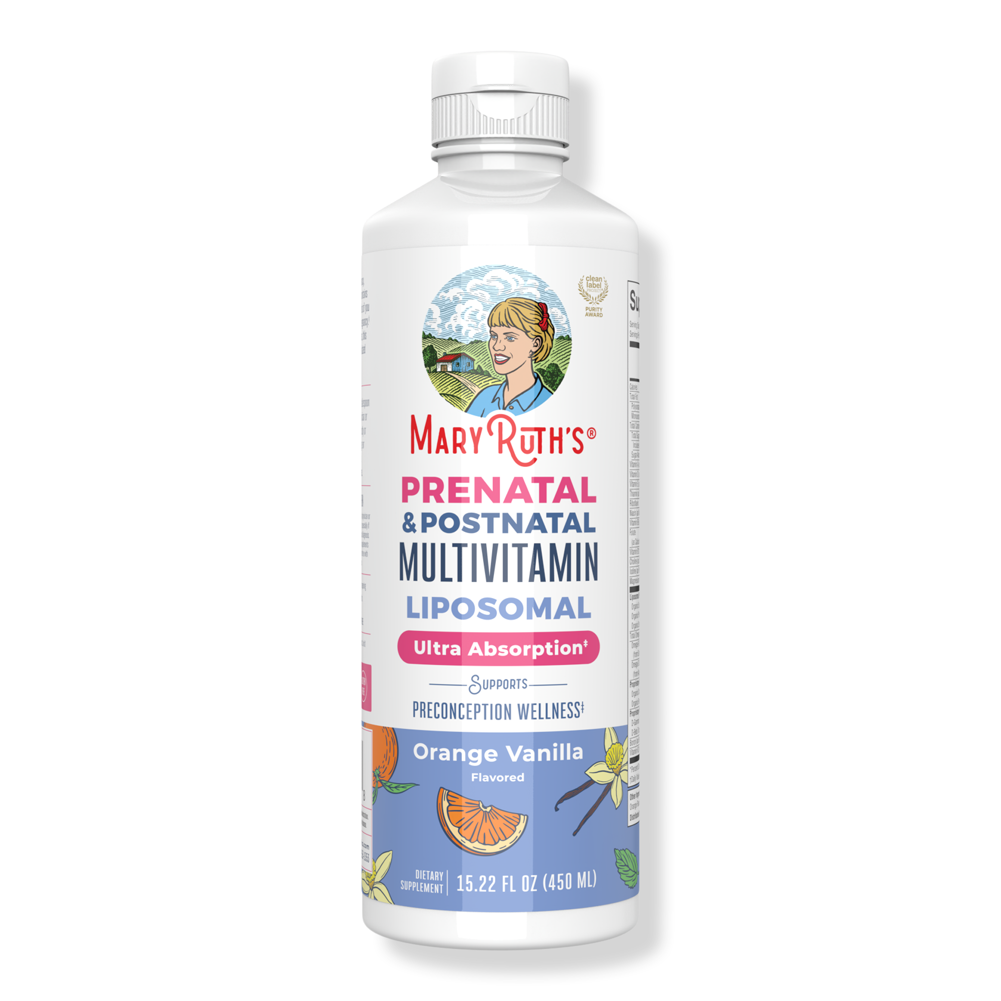 MaryRuth's Prenatal & Postnatal Multivitamin Liposomal Orange Vanilla #1