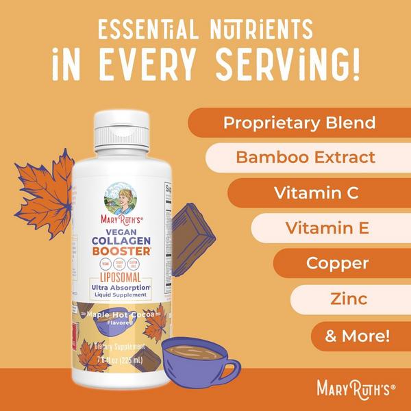 MaryRuth's Vegan Collagen Booster Liposomal Maple Hot Cocoa #2