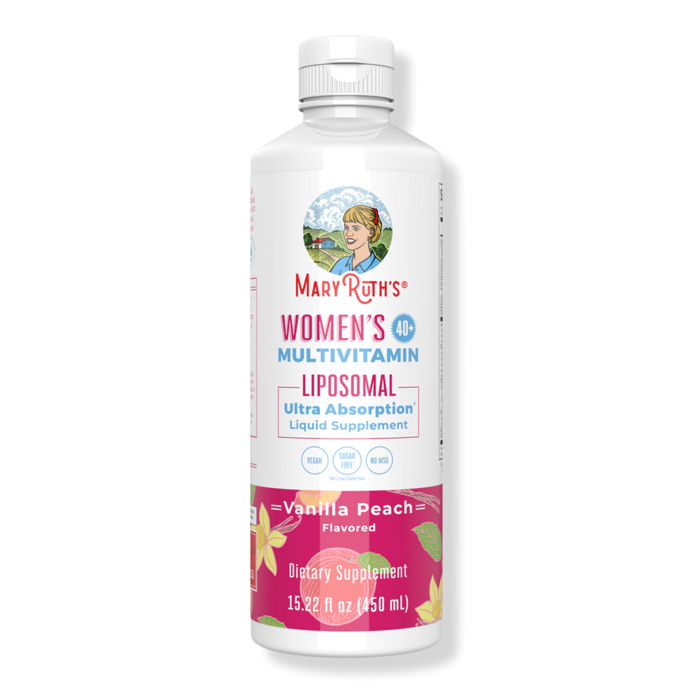 MaryRuth's Women's 40+ Multivitamin Liposomal Vanilla Peach