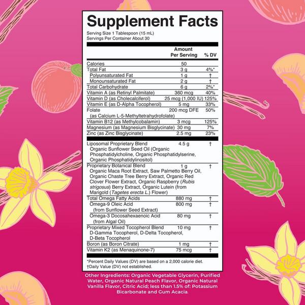 MaryRuth's Women's 40+ Multivitamin Liposomal Vanilla Peach #6
