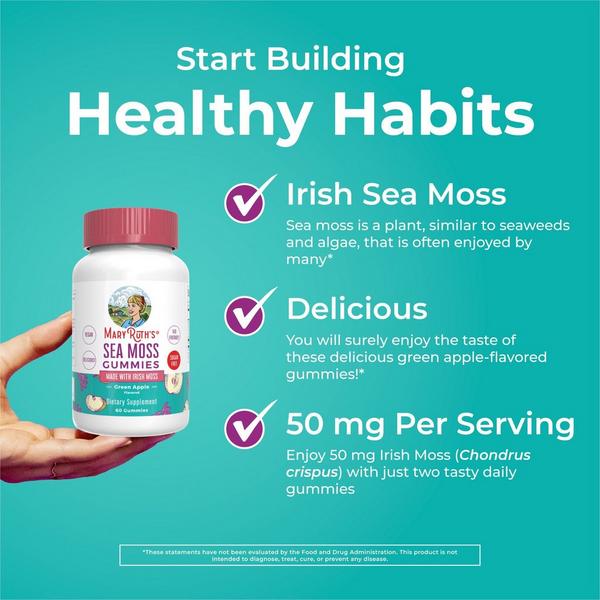 MaryRuth's Sea Moss Gummies Green Apple #2