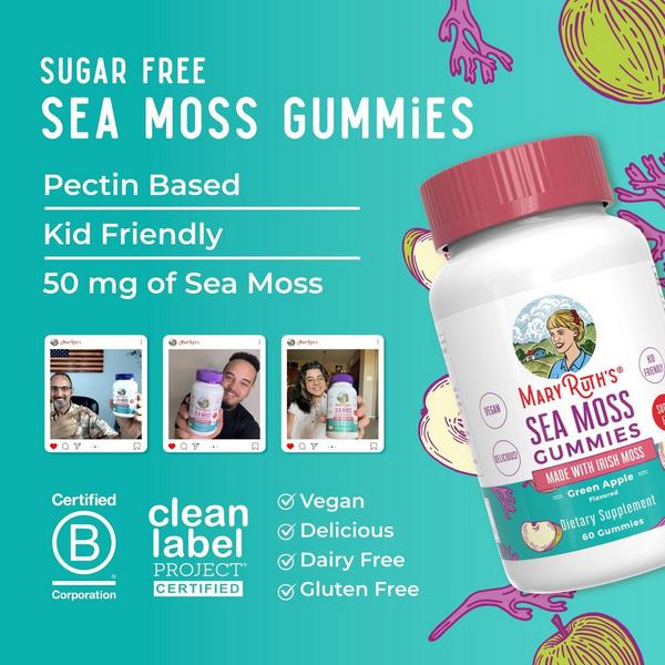 MaryRuth's Sea Moss Gummies Green Apple #4