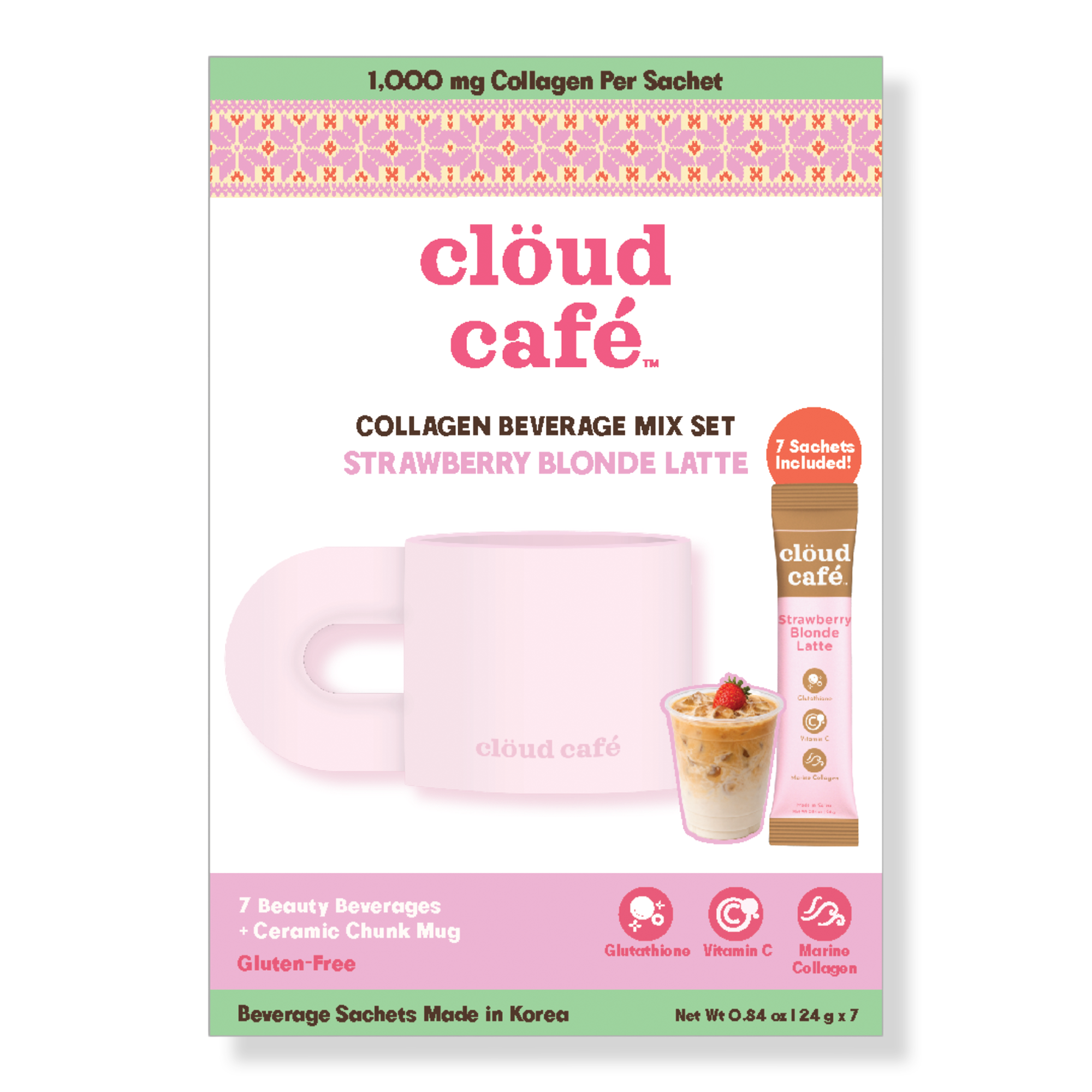 clöud café Strawberry Blonde Collagen Coffee Gift Set #1