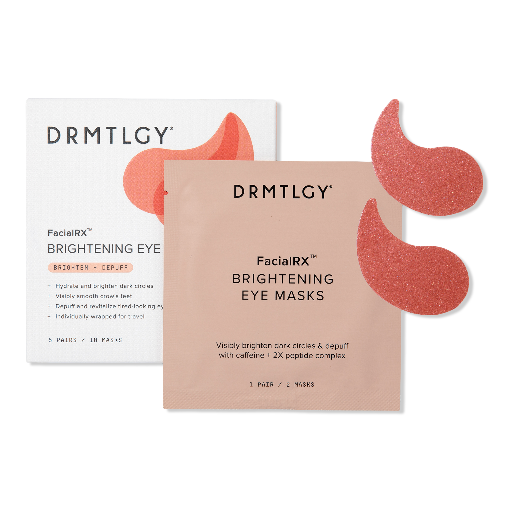 DRMTLGY FacialRX Brightening Eye Masks with Peptides and Hyaluronic Acid #1
