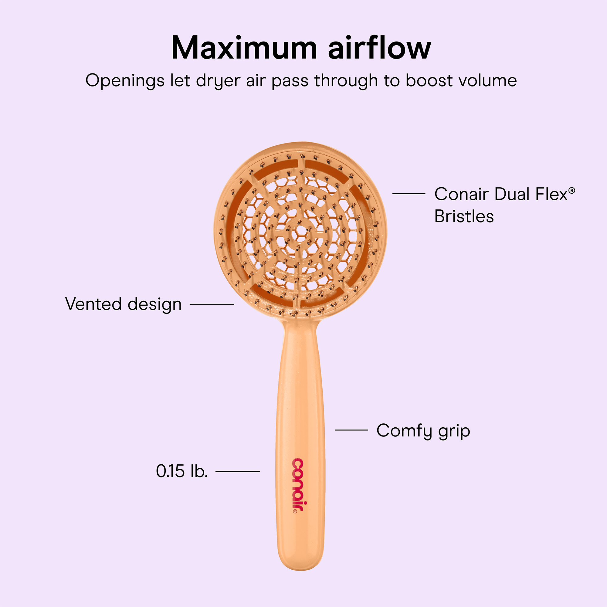 Conair Cake Pop Blow Dry Vented Brush — фото 5