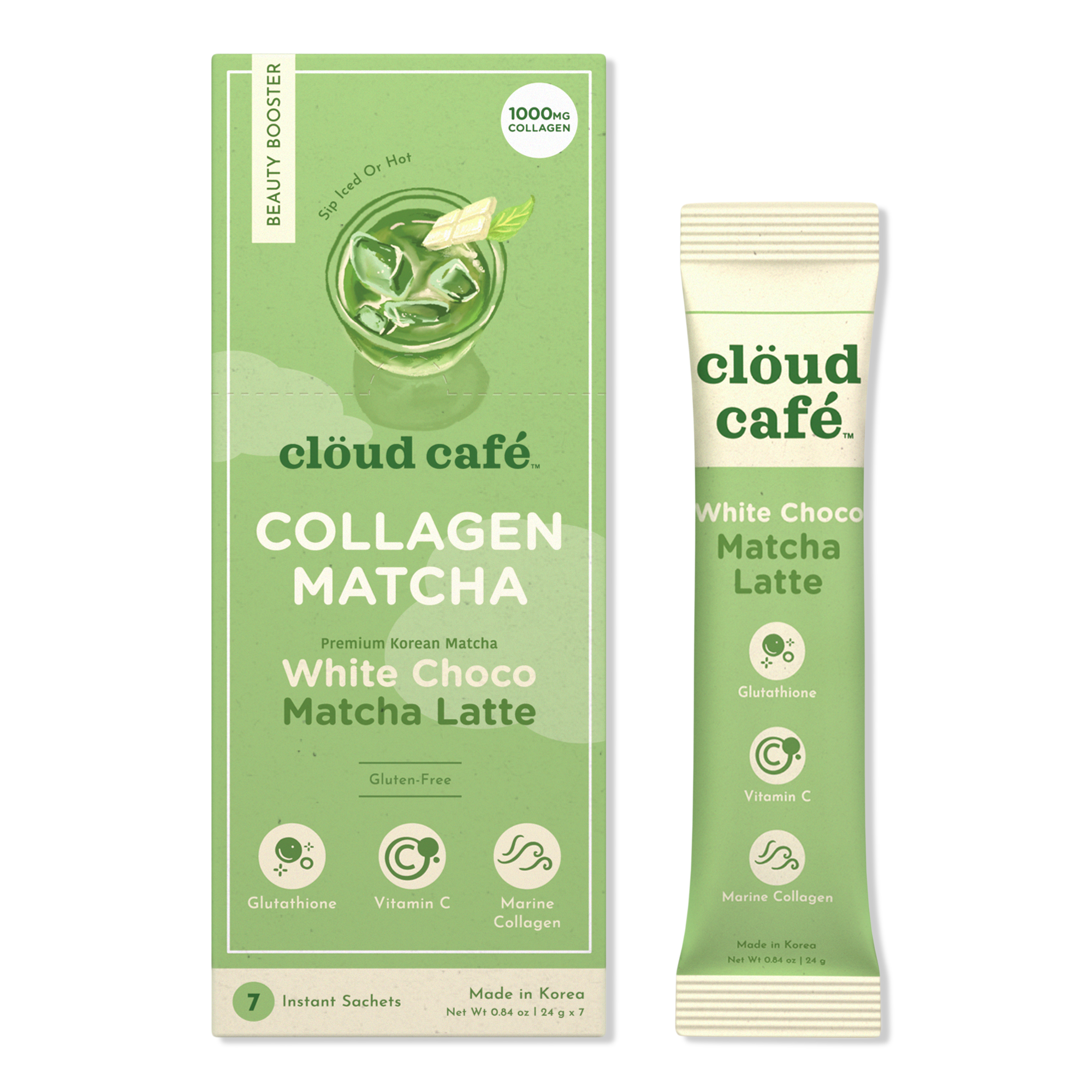 clöud café White Choco Matcha Latte Collagen-Infused Beauty Booster #1