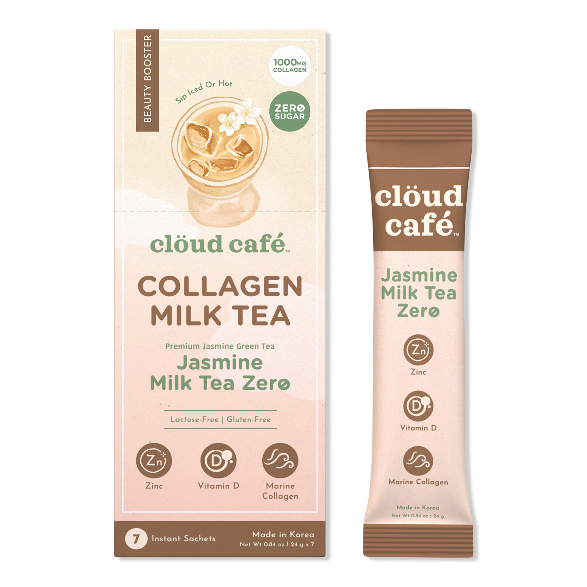 clöud café Jasmine Milk Tea Zero Collagen-Infused Beauty Booster #1