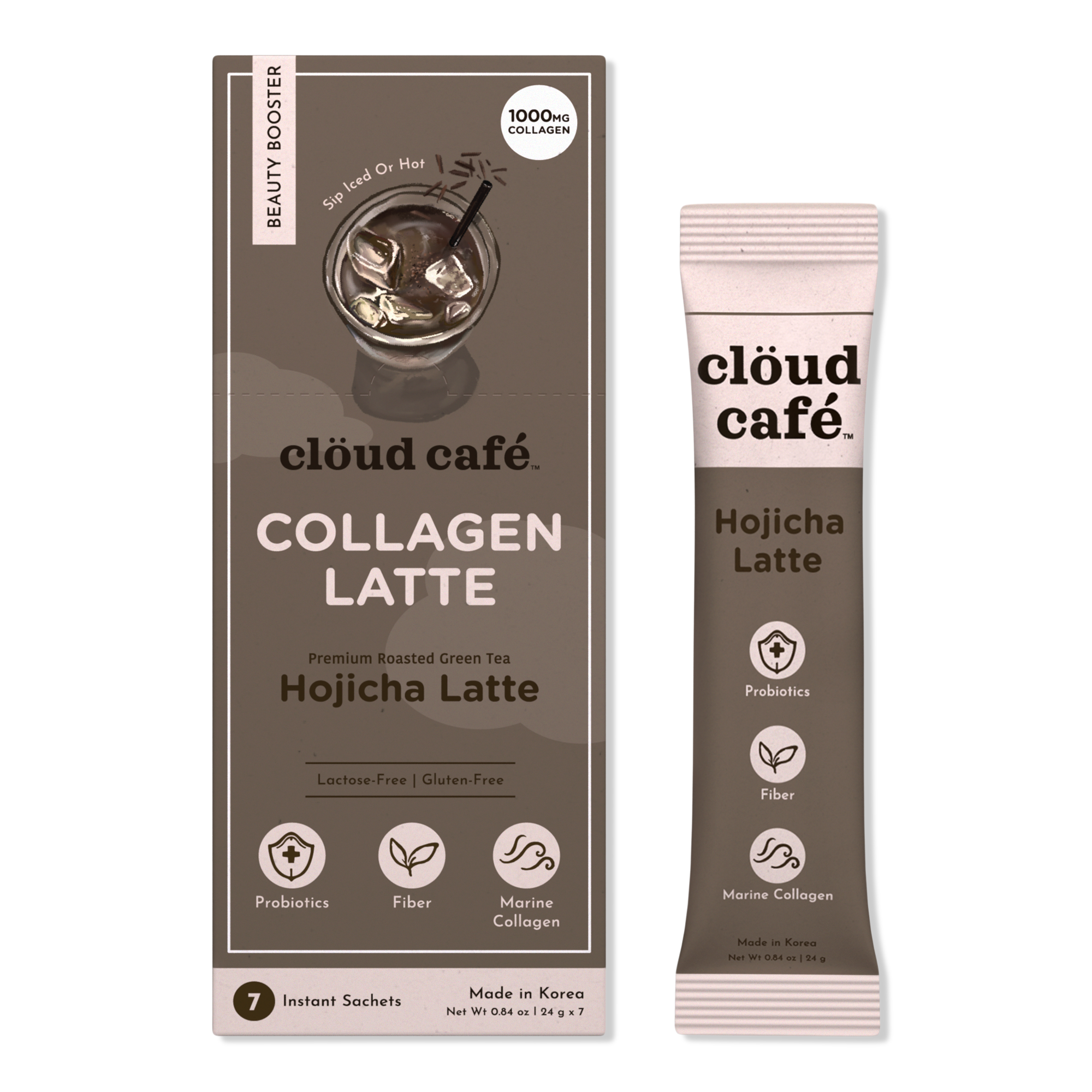 clöud café Hojicha Latte Collagen-Infused Beauty Booster #1