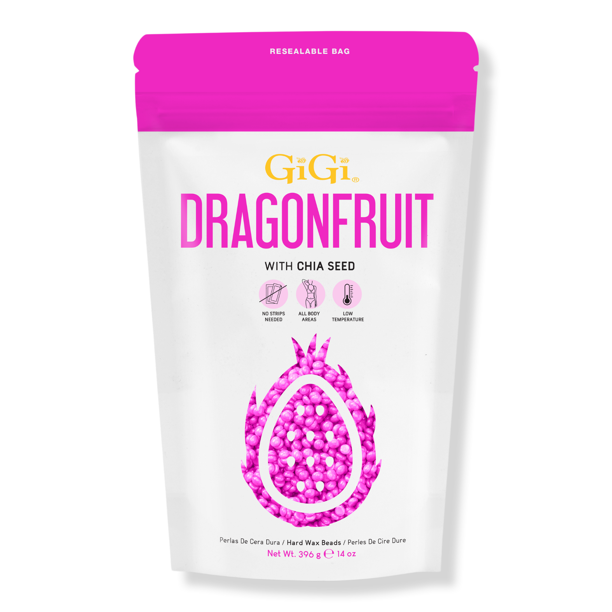 Gigi Dragonfruit with Chia Seed Hard Wax Beads #1