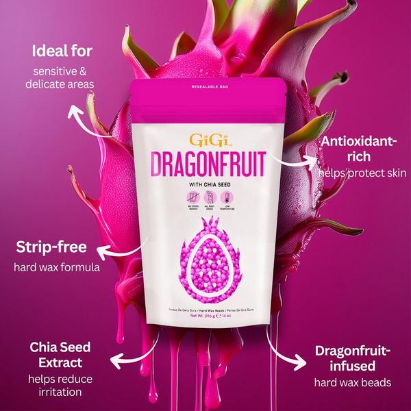 Gigi Dragonfruit with Chia Seed Hard Wax Beads #5