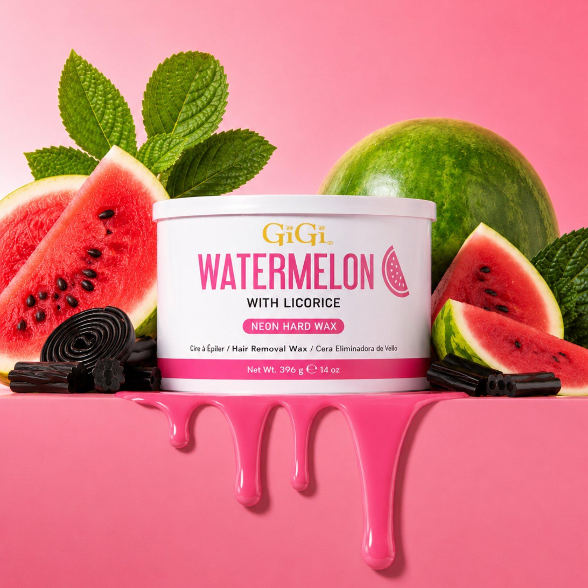 Жёсткий воск для депиляции Gigi Watermelon with Licorice Neon — фото 7