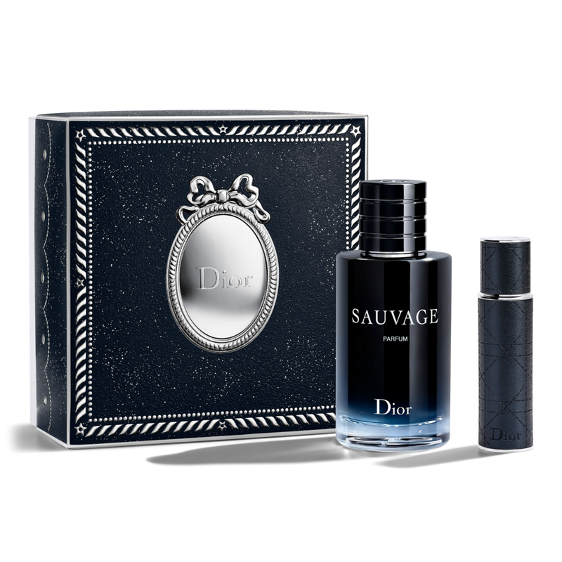 Dior SAUVAGE EAU DE PARFUM 香水 2本セット Dior - Sauvage 2-Pc Parfum and Travel Spray Men's Fragrance Set