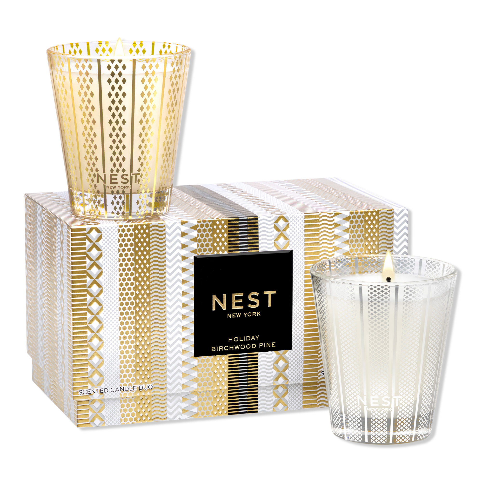 NEST New York Holiday & Birchwood Pine Classic Candle Set #1