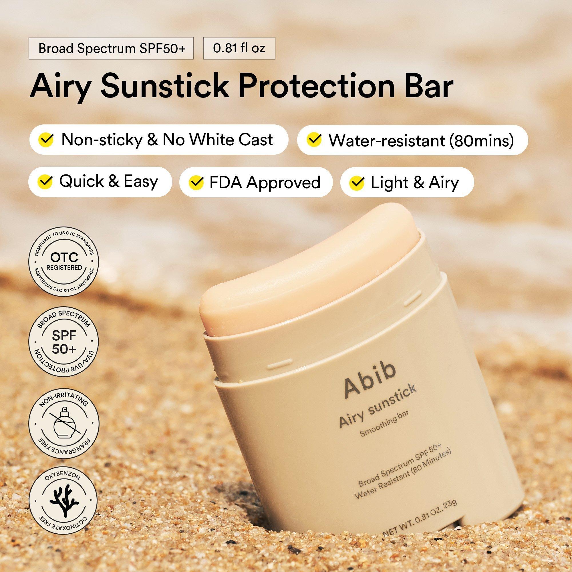 Разглаживающий солнцезащитный стик Abib Airy Sunstick — фото 3