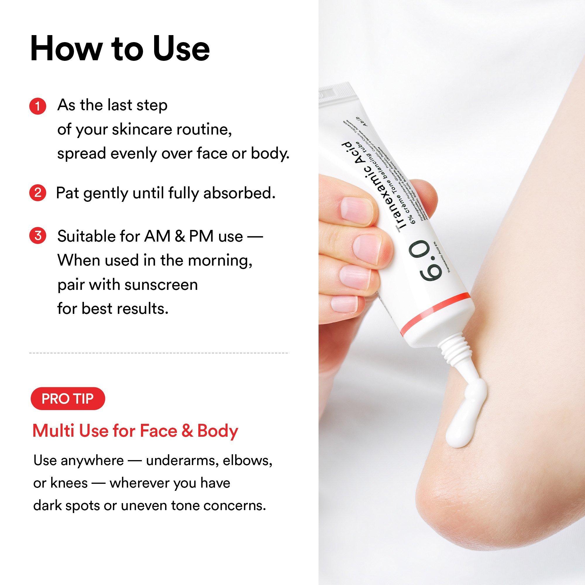 Abib Tranexamic Acid 6% Crème Tone Balancing Tube — фото 8