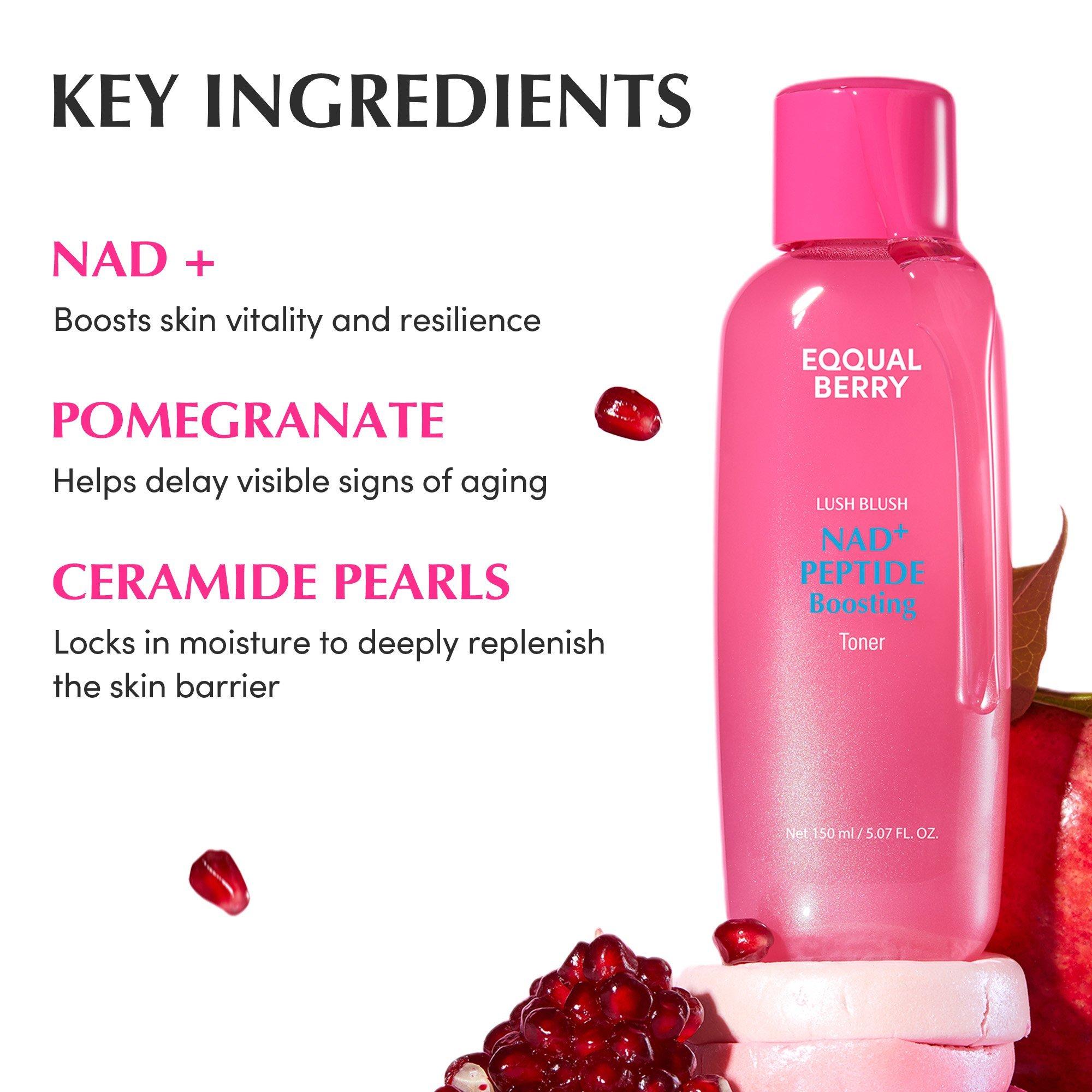 EQQUALBERRY NAD+Peptide Boosting Toner — фото 4
