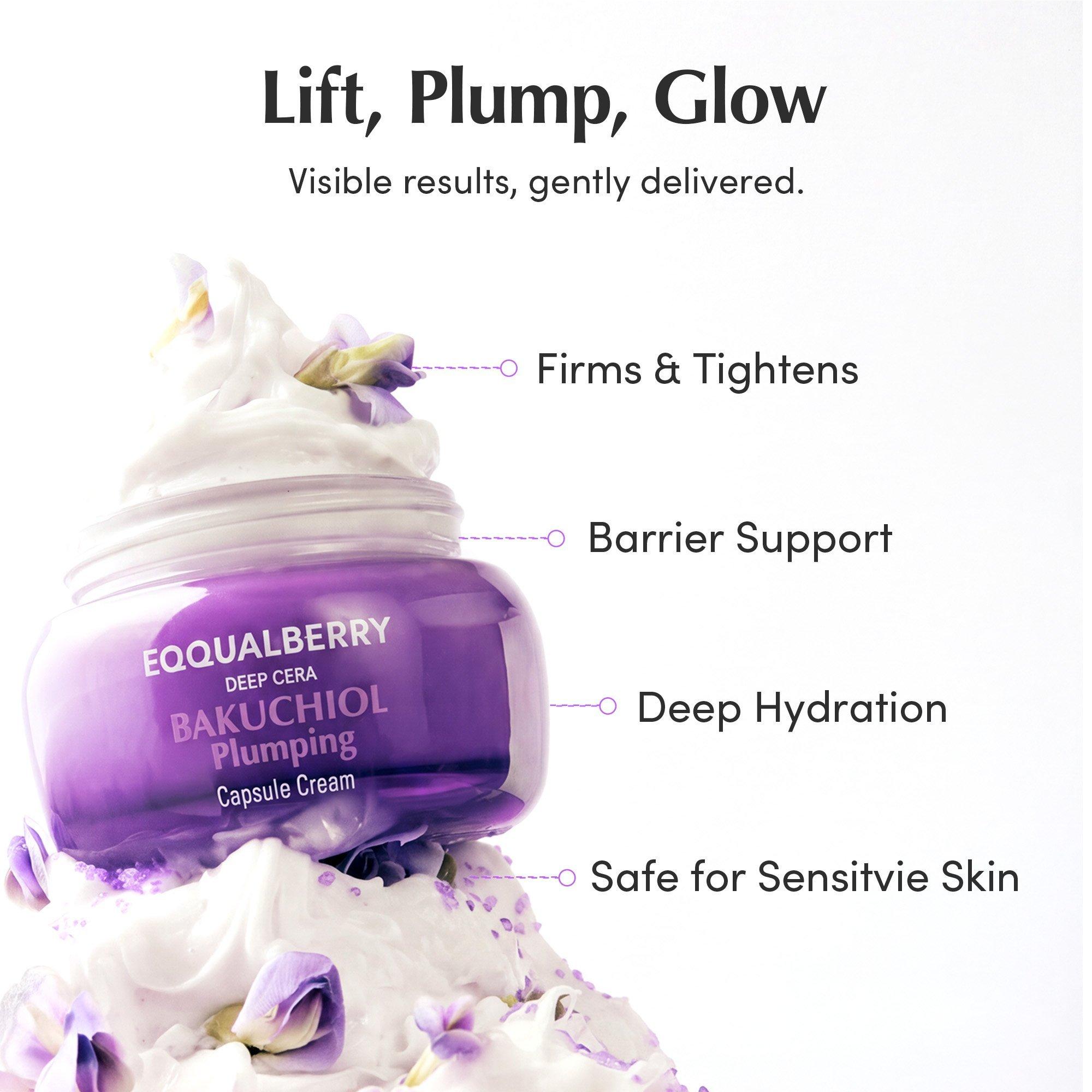 EQQUALBERRY Bakuchiol Plumping & Pore Refining Cream — фото 5
