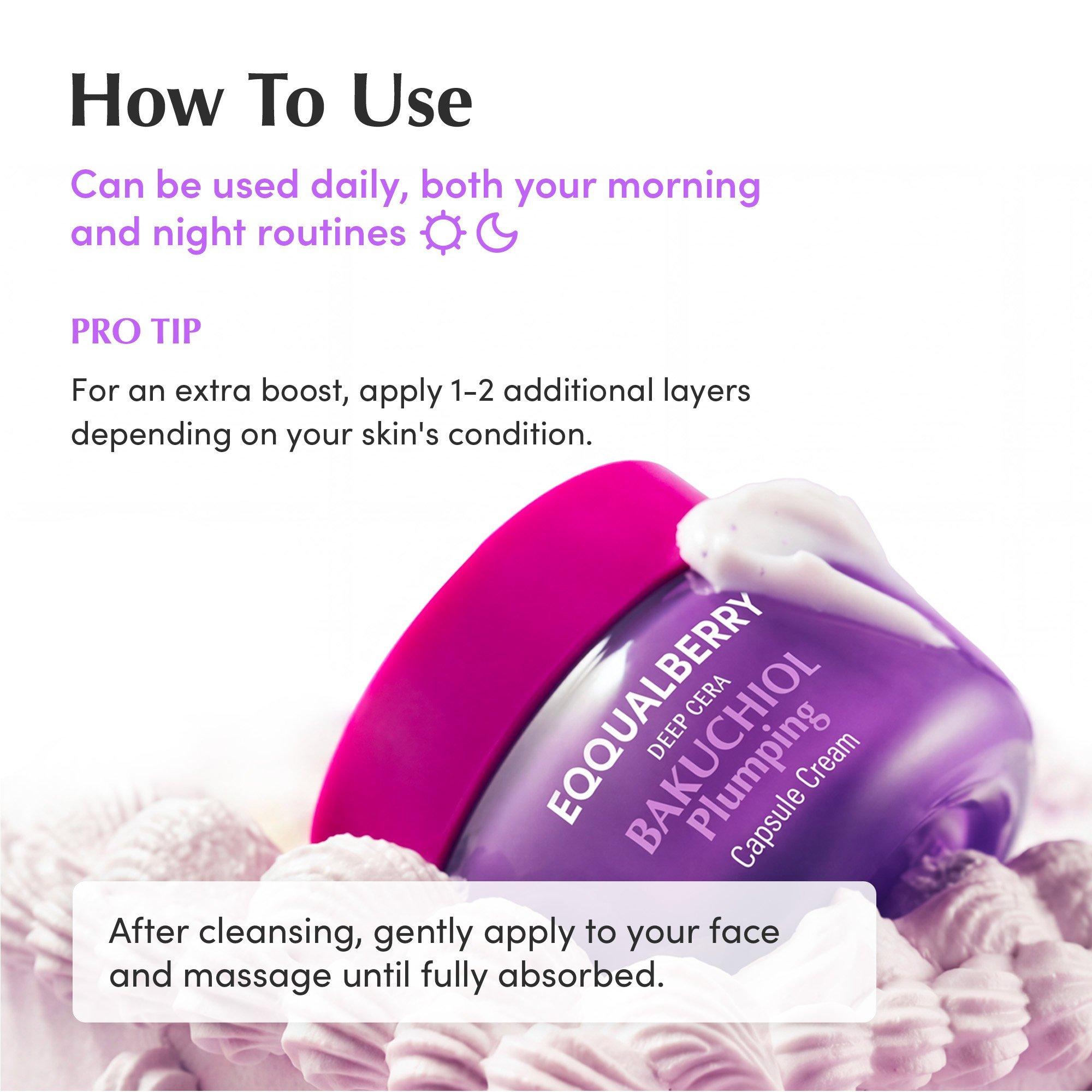 EQQUALBERRY Bakuchiol Plumping & Pore Refining Cream — фото 8