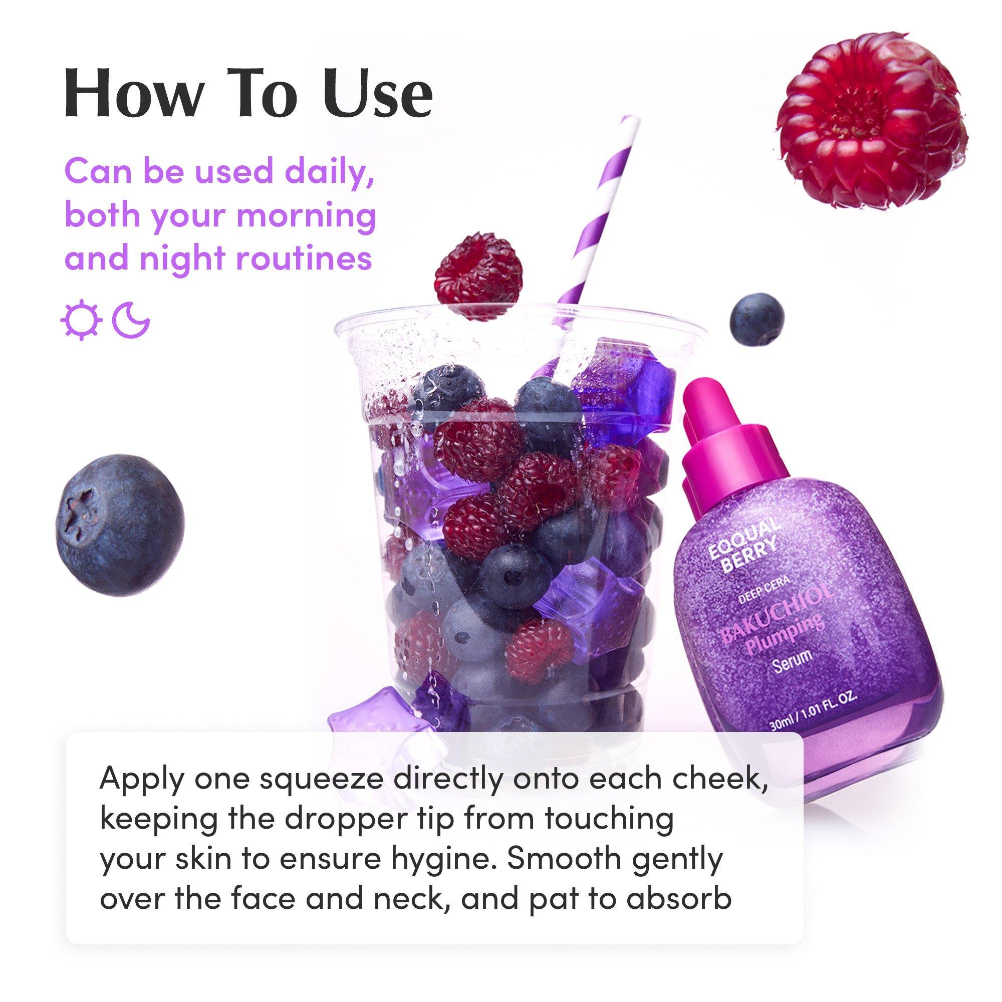 EQQUALBERRY Bakuchiol Plumping & Pore Refining Serum — фото 8