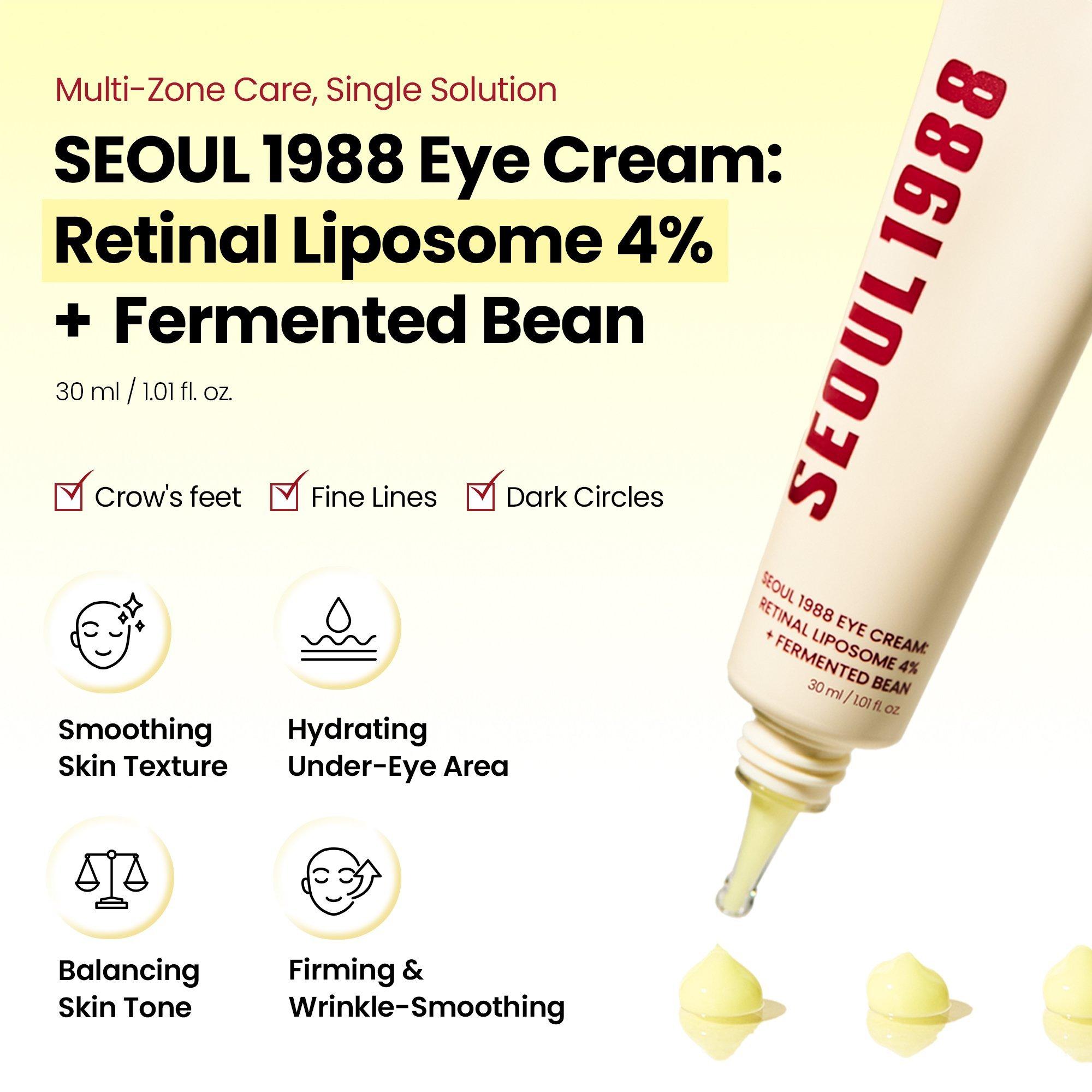 K-SECRET SEOUL 1988 Retinal 4% + Fermented Bean Wrinkle Firming Eye Cream — фото 3