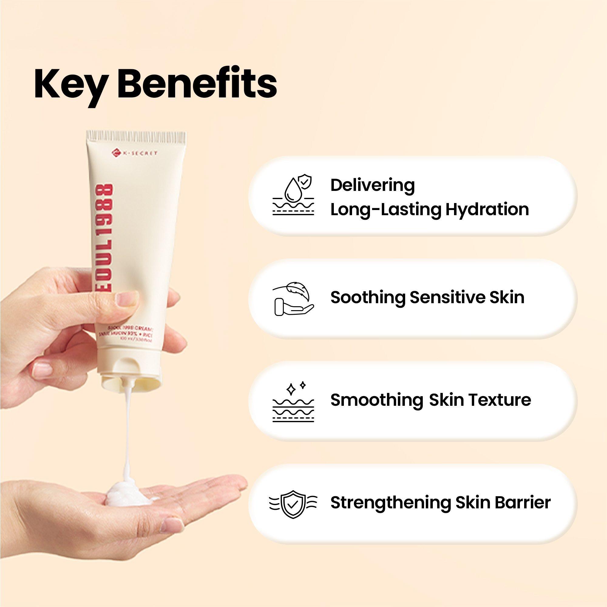 K-SECRET SEOUL 1988 Snail Mucin 93% + Rice Lightweight Cream — фото 5