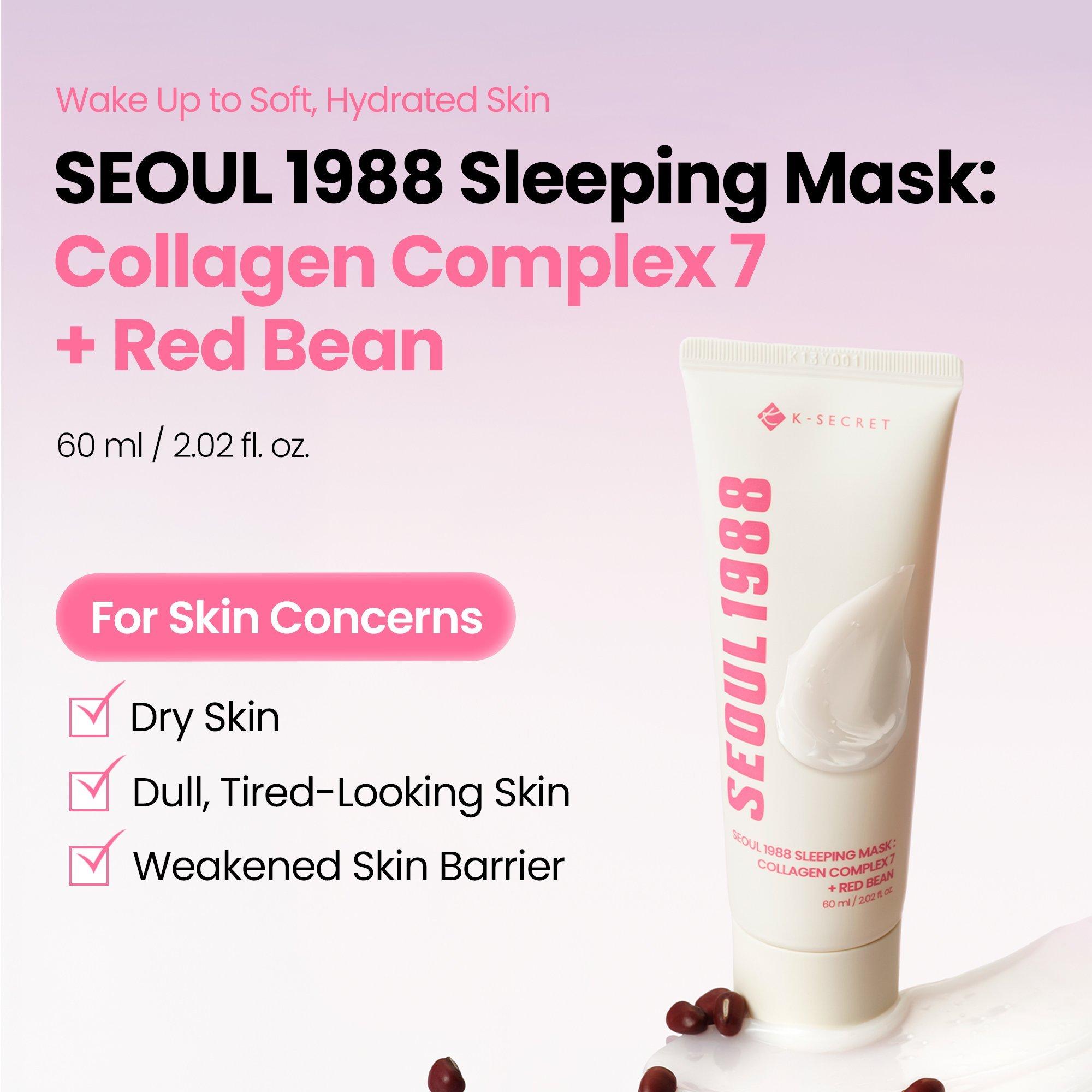 K-SECRET SEOUL 1988 Collagen + Red Bean Overnight Radiance Sleeping Mask — фото 3