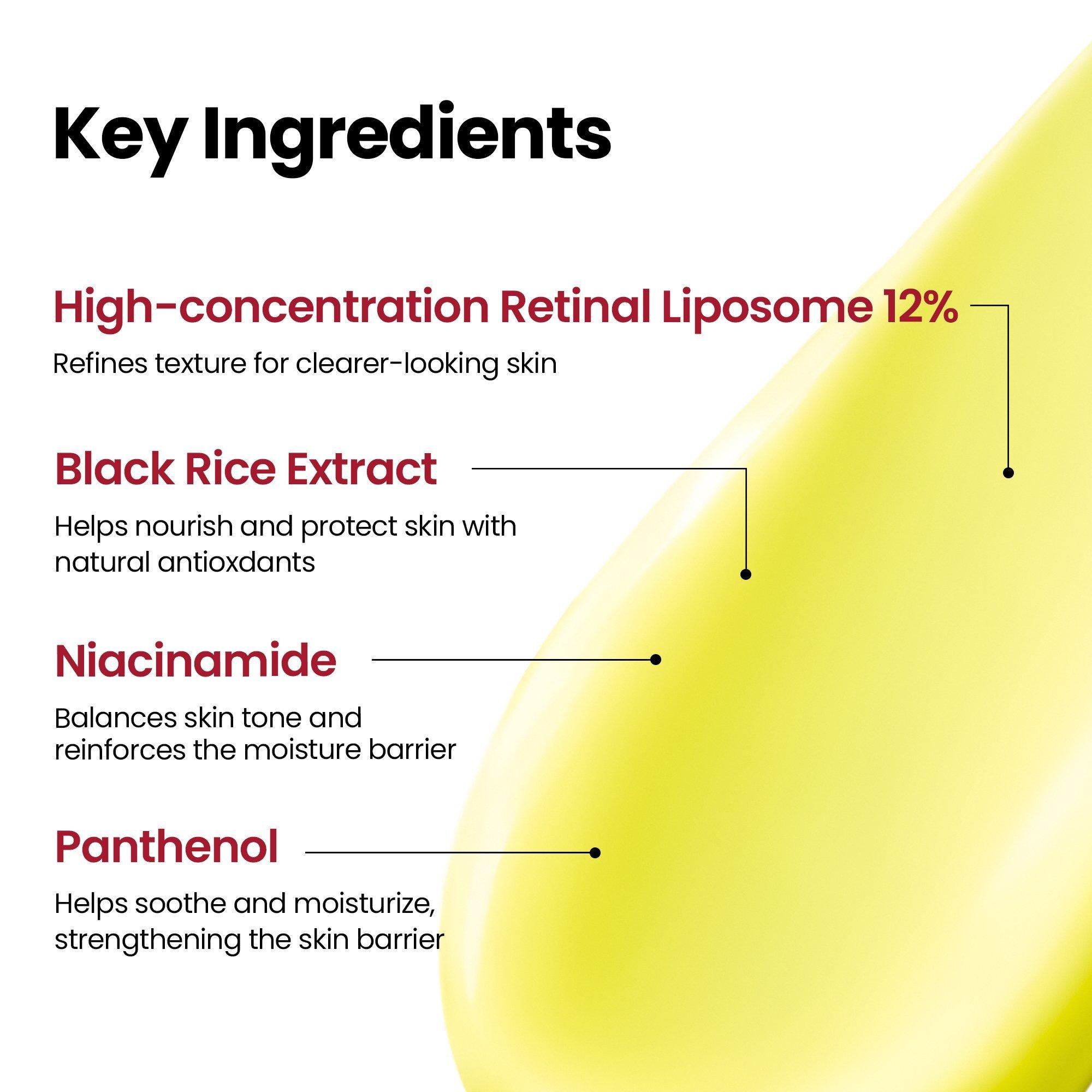K-SECRET SEOUL 1988 Retinal 12% + Black Rice Spot Treatment Shot — фото 5