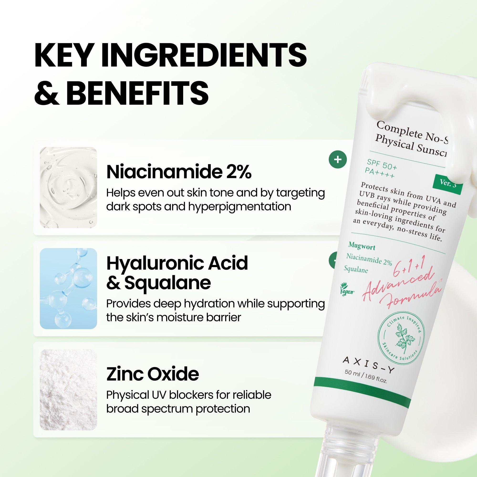 AXIS-Y Complete No-Stress Physical Sunscreen V.3 SPF 50 — фото 2