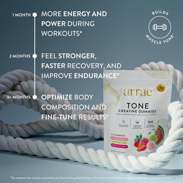 arrae Tone: Creatine Body Composition Gummies Multi-Flavor Variety Pack #3